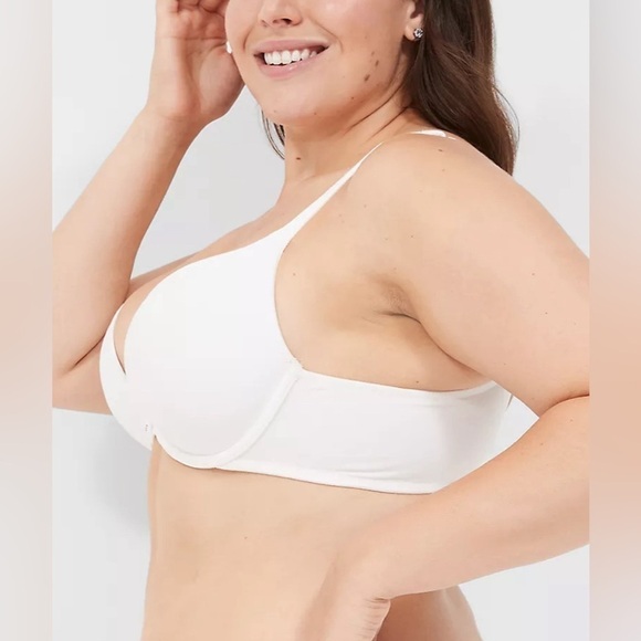 Cacique Cotton Boost Plunge Bra Size 46 DDD - Picture 2 of 7